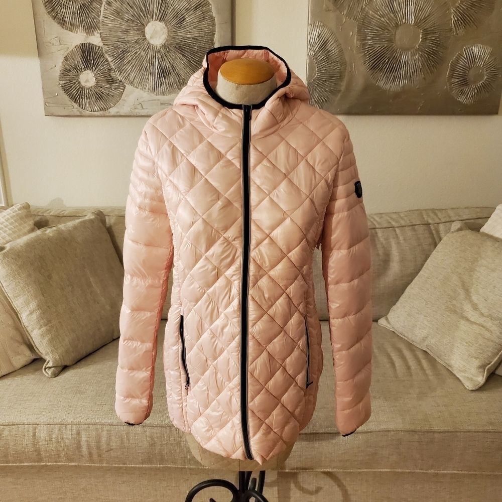 Noize Pink Quilted Puffer Jacket